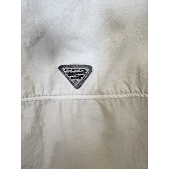 Columbia PFG Texas A&M Aggies Shirt Mens S White Button Up Short Sleeve Vented - Picture 5 of 6